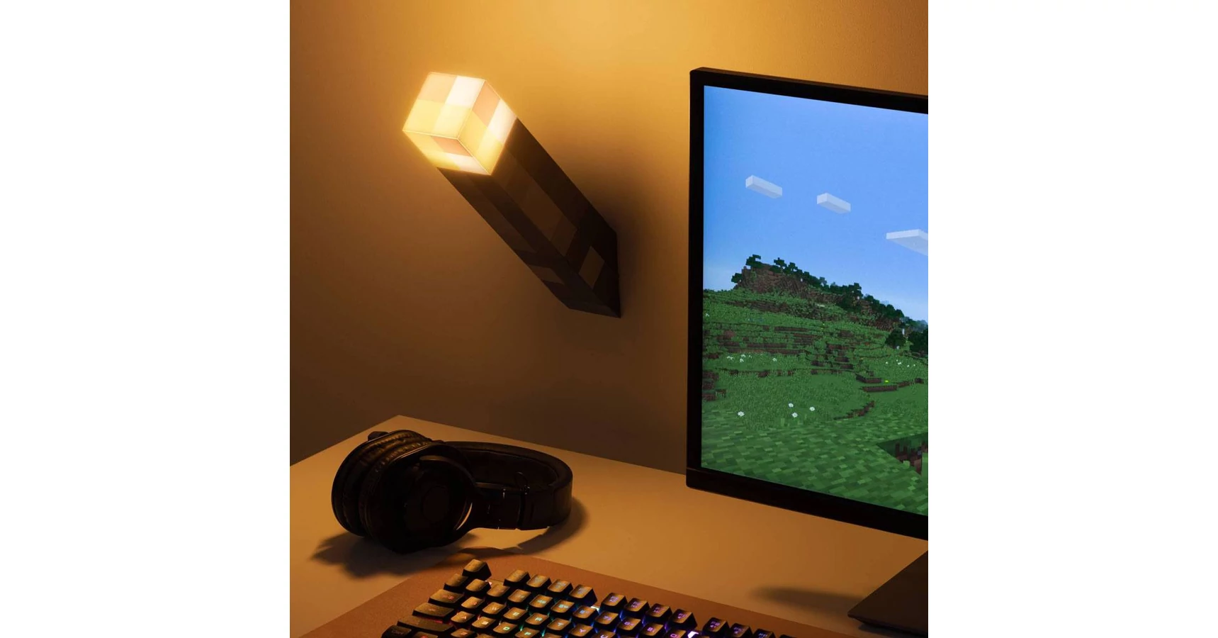 Minecraft Lámpa - Fáklya - Geekstore