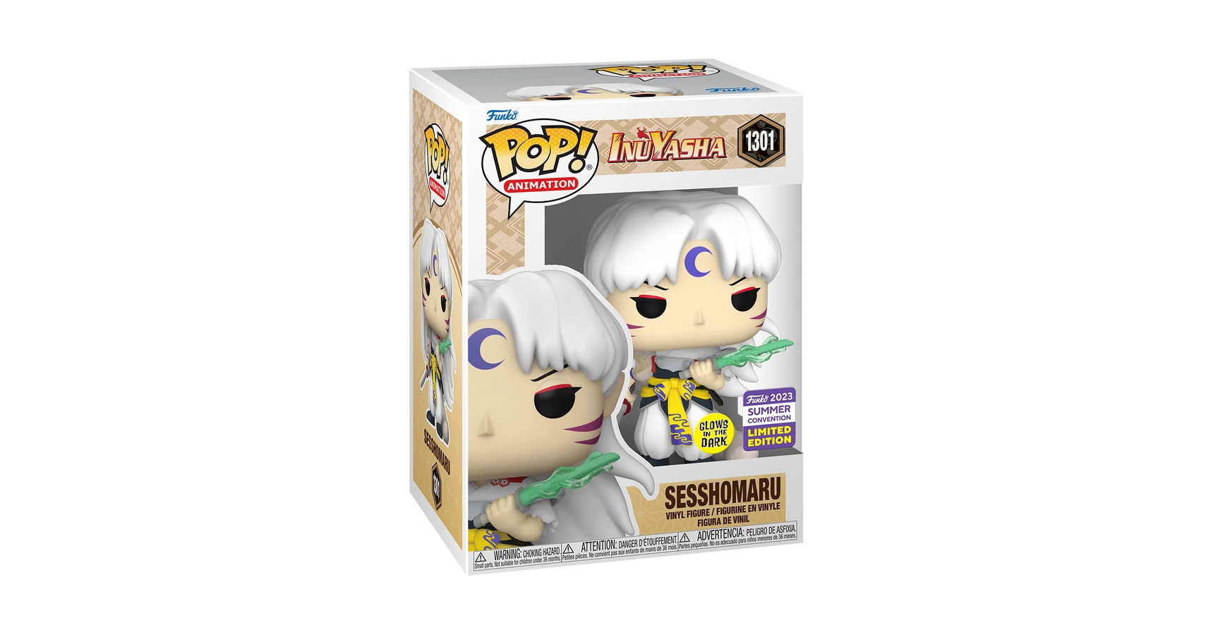 SDCC GITD Inuyasha Sesshomaru Funko sold Pop #1301