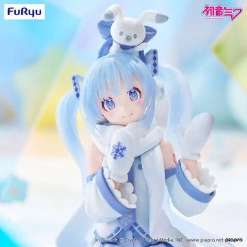 Hatsune Miku Noodle Stopper PVC figura – Snow Miku Sky Town 10th verzió (10 cm)