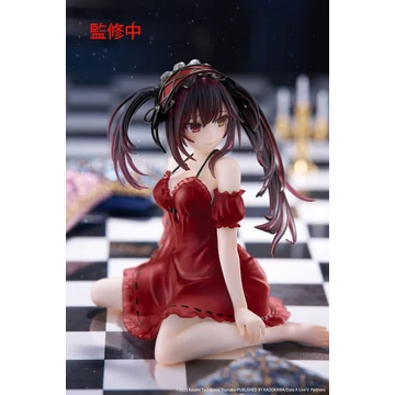 Date A Live V Desktop Cute PVC Szobor - Kurumi Tokisaki Nightwear Ver. Renewal 13 cm