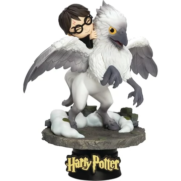 Harry Potter – Harry &amp; Buckbeak D-Stage PVC dioráma szobor (16 cm)