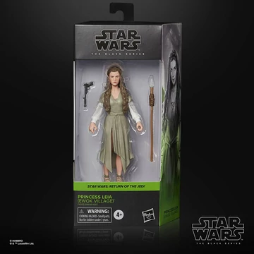 Star Wars Episode VI Black Series 2022 Akciófigura - Princess Leia (Ewok Village) 15 cm