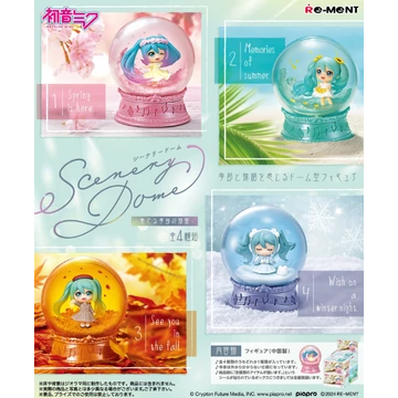 Hatsune Miku Mini Figura - Snowglobes Scenery Dome