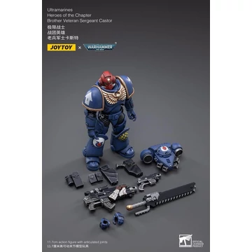 Warhammer 40k Akciófigura - 1/18 Ultramarines Heroes of the Chapter Brother Veteran Sergeant Castor