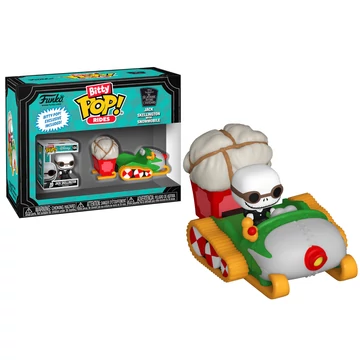 The Nightmare Before Christmas Bitty POP! Rides Figura - Jack Skellington with Snowmobile 2.5 cm
