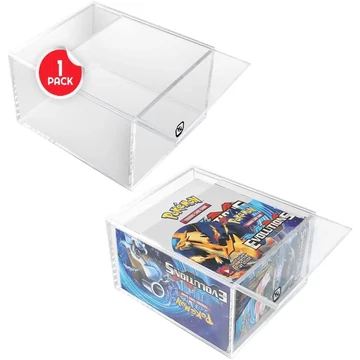 Evoretro - Prémium Pokémon Booster Display Védődoboz nyitható fedéllel - anti-UV 4.0 mm