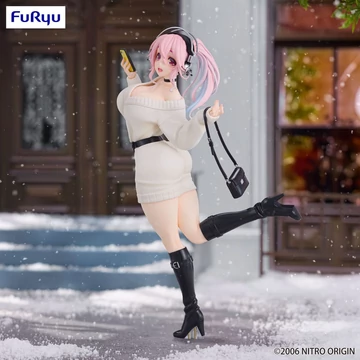 Super Sonico Trio-Try-iT PVC Szobor -Winter Memory Ver. 21 cm
