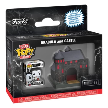 Universal Monsters Bitty POP! Town Figura - Dracula&apos;s Castle w/ Dracula 2.5 cm