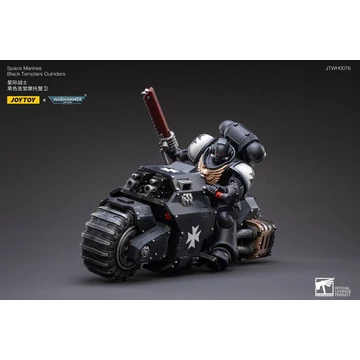 Warhammer 40k 1/18 Jármű + Figura - Black Templars Outrider Brother Valtus + Bike