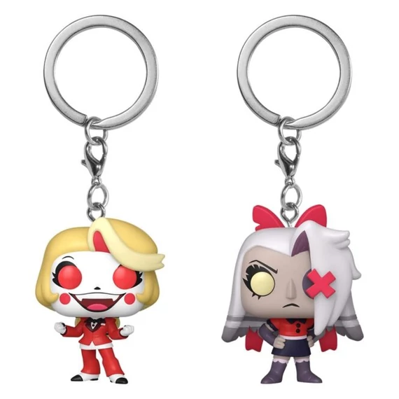 HAZBIN HOTEL - Pocket Pop Keychains 2 Pack- Charlie & Vaggie
