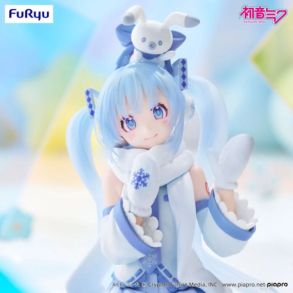 Hatsune Miku Noodle Stopper PVC figura – Snow Miku Sky Town 10th verzió (10 cm)
