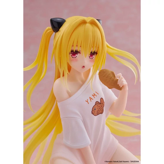 To Love-Ru Darkness – Golden Darkness Desktop Cute PVC szobor – Roomwear verzió (13 cm)