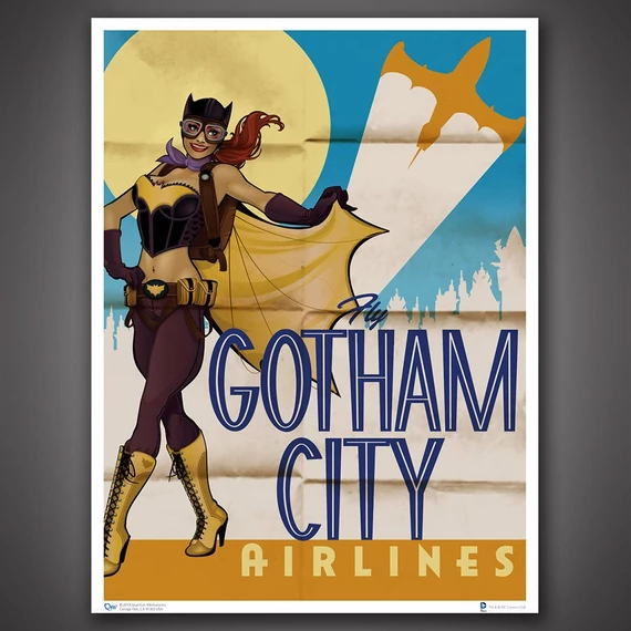 x_dcc-0105 DC Comics Bombshells Art Print Batgirl 46 x 61 cm