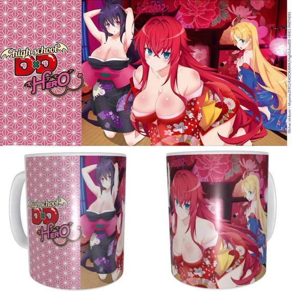 x_saka71228 High School DxD Hero kerámia bögre - Gremory & Friends