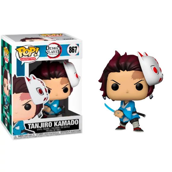 Demon Slayer Funko POP! Animation Figura - Tanjiro Kamado with Mask (Exclusive) 9 cm #867