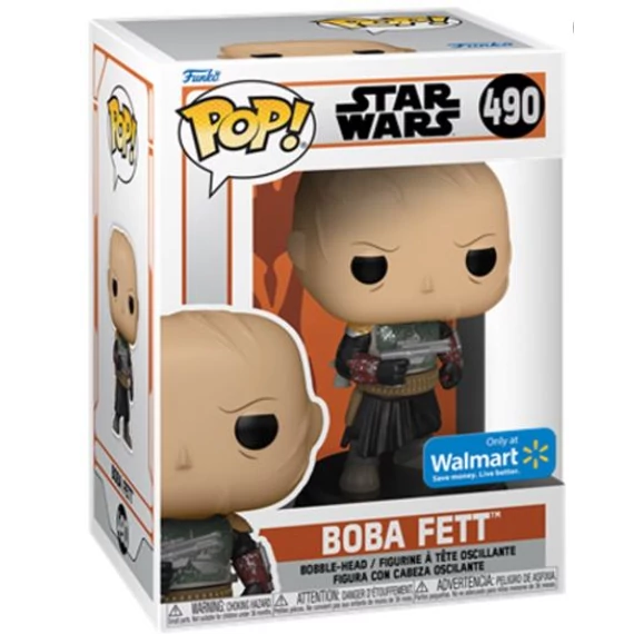 The Mandalorian Funko POP! Star Wars Figura - Boba Fett Unmasked (Exclusive) #490