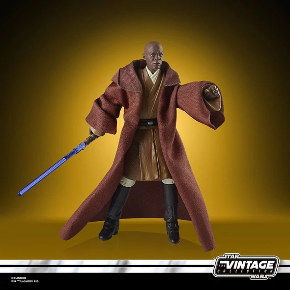 Star Wars Episode II Vintage Collection 2022 Akciófigura - Mace Windu 10 cm