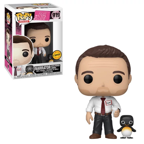 Fight Club Funko POP! Movies Figura - Narrator /w Power Animal (CHASE)