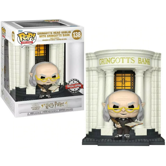 Harry Potter Deluxe Funko POP! Figura - Gringotts Bank w/Head Goblin (Exclusive)
