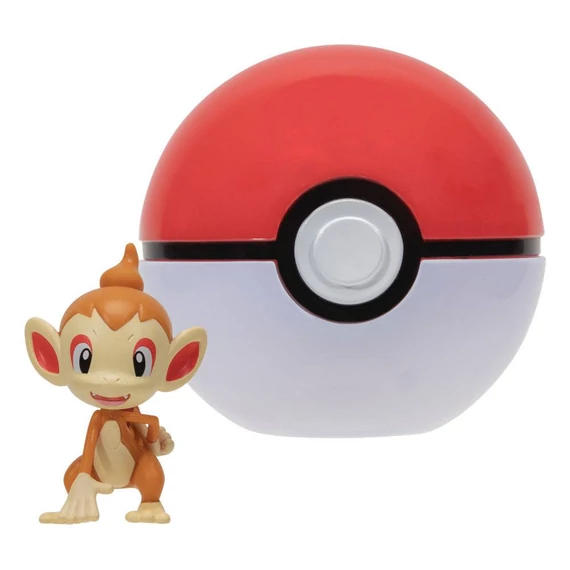 Pokémon Clip'n'Go Figura - Chimchar & Poké Labda