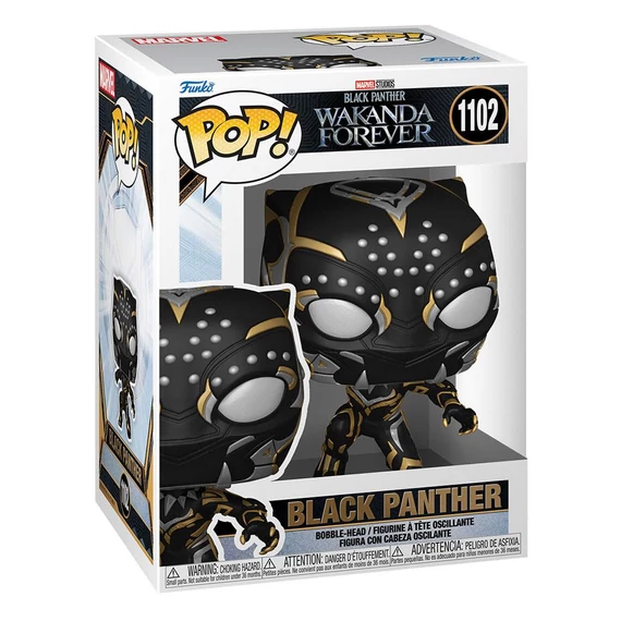 Black Panther: Wakanda Forever Funko POP! Marvel Vinyl Figura - Black Panther 9 cm