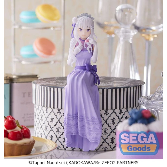 Re:Zero - Starting Life in Another World: Lost in Memories PM Perching PVC Szobor - Emilia (Dressed-