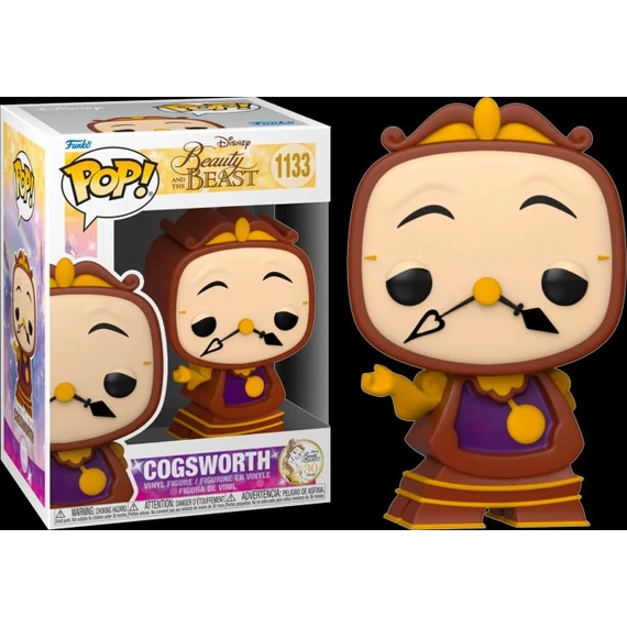 Beauty & the Beast Funko POP! Figura - Cogsworth 9 cm #1133