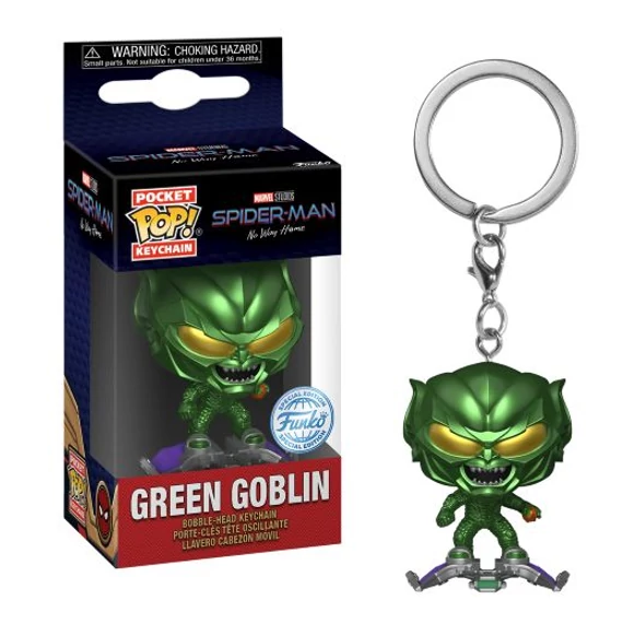 Spider-Man: No Way Home Pocket POP! Kulcstartó - Green Goblin w/ BMB