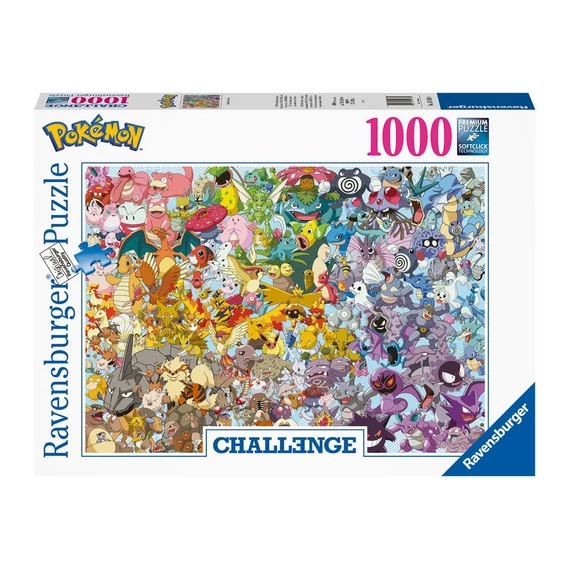 Pokémon Challenge Jigsaw Puzzle - Group (1000 darabos)