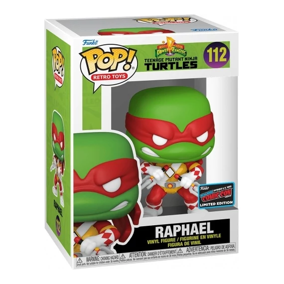 Teenage Mutant Ninja Turtles x Power Rangers Funko POP! Figura - Raphael (2022 Fall Convention Exclusive) #112