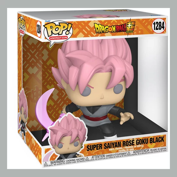 Dragon Ball Super Super Sized Jumbo POP! Vinyl Figura - Rosé Goku Black w/(TRL) Scythe 25 cm #1284