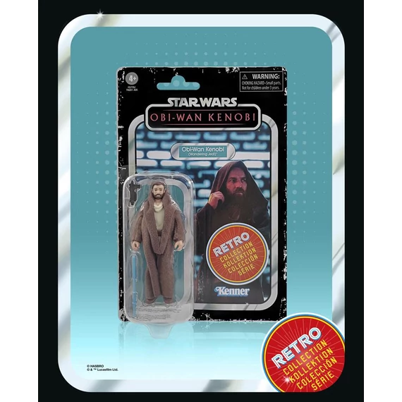 Star Wars: Obi-Wan Kenobi Retro Collection 2022 Akciófigura - Obi-Wan Kenobi (Wandering Jedi) 10 cm
