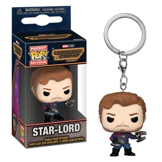 Guardians of the Galaxy 3 Pocket Funko Pocket POP! Kulcstartó - Star-Lord