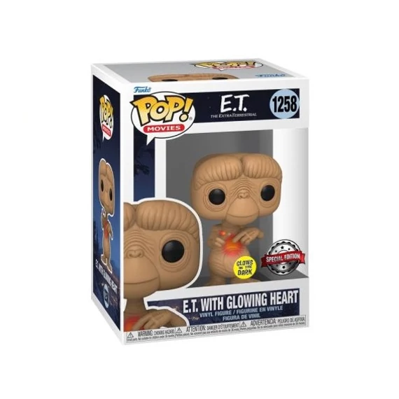 E.T. the Extra-Terrestrial Funko POP! Moment Vinyl Figura - E.T. w/heart (Glow-in-the-Dark) 9 cm #12