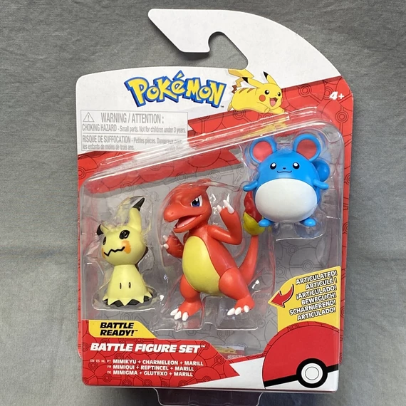 Pokémon Select Battle Figurák - Marill, Mimikyu, Charmeleon 7,5 cm