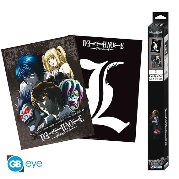 Death Note poszter szett - L & Group (52x38)