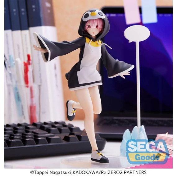 Re:Zero - Starting Life in Another World PVC Szobor - Ram Kotoriasobi Pink 20 cm