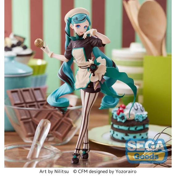 Hatsune Miku Luminasta PVC Szobor - Hatsune Miku - Bitter Patissier 21 cm