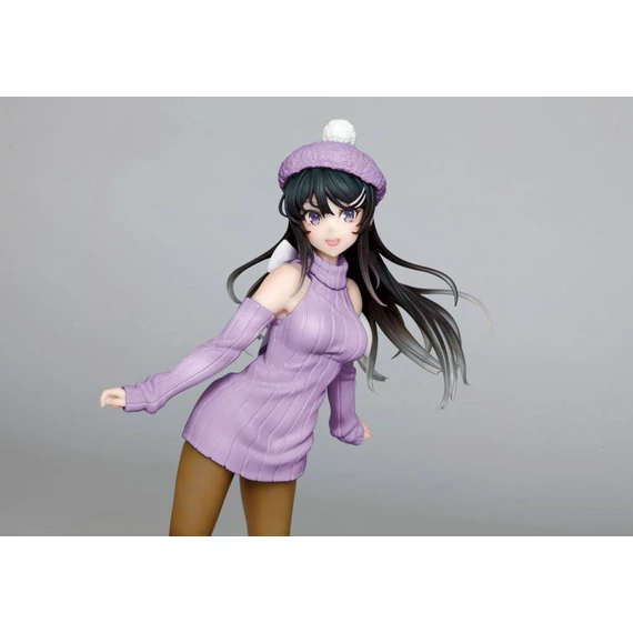 Rascal Does Not Dream of Bunny Girl Senpai PVC Szobor - Mai Sakurajima Knit One-piece Ver. 23 cm