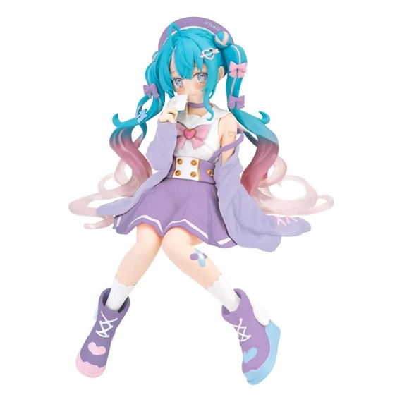Hatsune Miku Noodle Stopper PVC Szobor - Hatsune Miku / Love Sailor Purple Color Ver. 13 cm