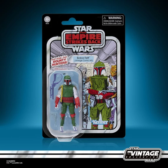 Star Wars: The Empire Strikes Vintage Collection Akciófigura - Boba Fett (Vintage Comic Art) 10 cm