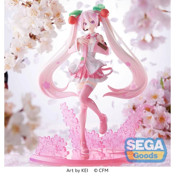 Hatsune Miku Luminasta PVC Szobor - Sakura Miku 2023 21 cm