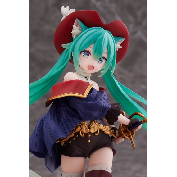 Hatsune Miku Wonderland PVC Szobor - Hatsune Miku Puss in Boots 18 cm