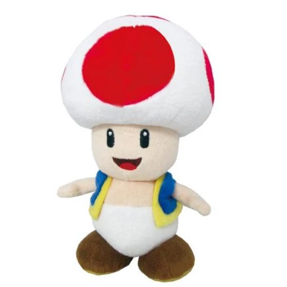 Super Mario Plüssfigura - Red Toad 20 cm