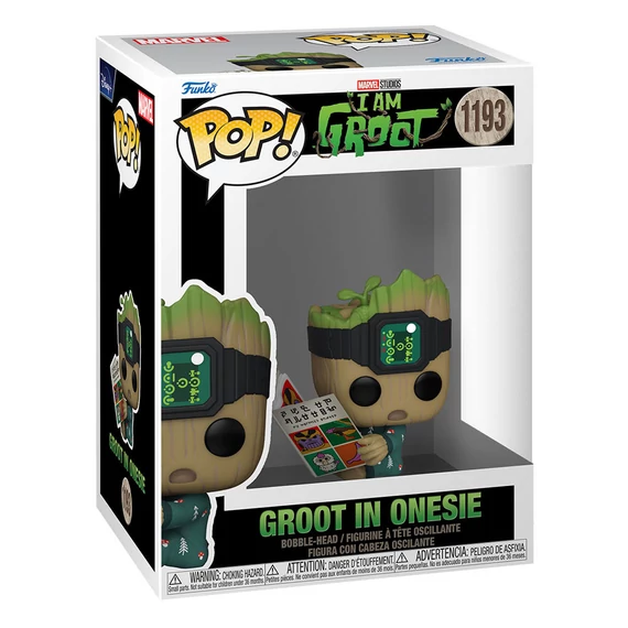 I Am Groot POP! Vinyl Figura - Groot PJs w/book 9 cm #1193
