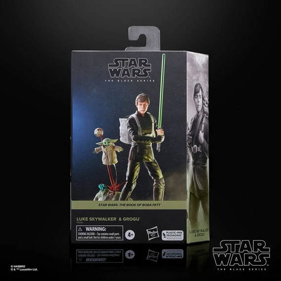 Star Wars: The Book of Boba Fett Black Series Akciófigurák - Luke Skywalker & Grogu 15 cm