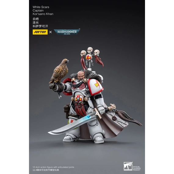 Warhammer 40k Akciófigura - 1/18 White Scars Captain Kor&apos;sarro Khan 12 cm