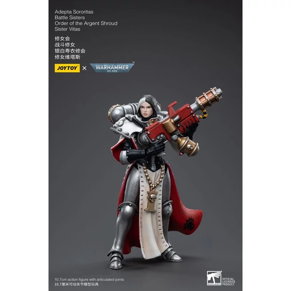 Warhammer 40k Akciófigura - 1/18 Adepta Sororitas Battle Sisters Order of the Argent Shroud Sister V