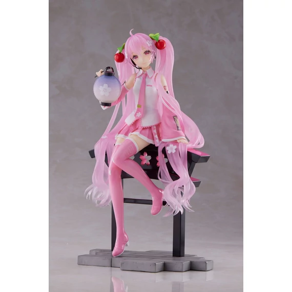 Sakura Miku AMP+ PVC Szobor - Sakura Lantern Ver. 20 cm