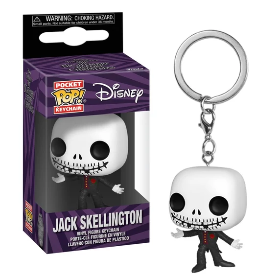 Nightmare Before Christmas 30th Pocket POP! Kulcstartó - Formal Jack Skellington 4 cm